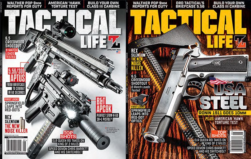 We’ve adorned the covers of the April/May 2021 issue of Tactical Life Magazine with some serious firepower. Print and digital subscriptions available here: outdoorgroupstore.com/m-31-tactical-…