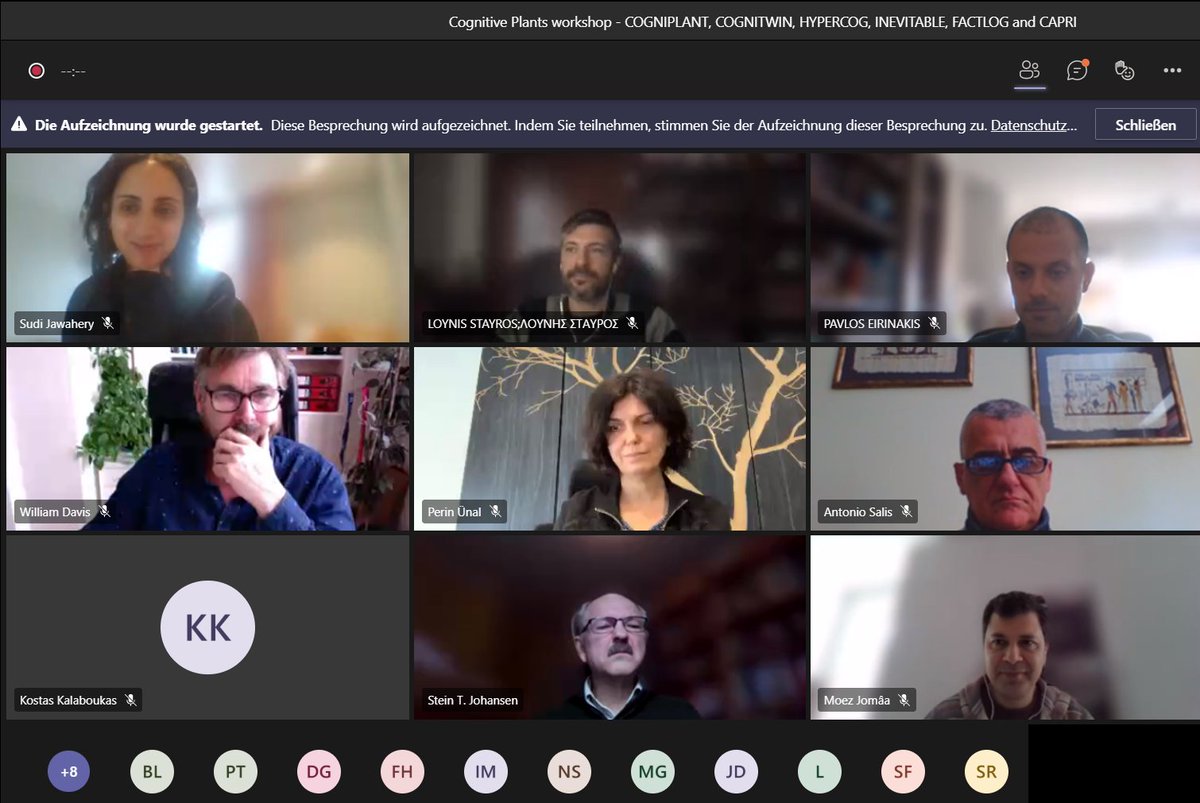 CogniTwin's tweet photo. On Monday we organized a workshop with @Cogniplant_EU, @CogHyper, @INEVITABLEproj1, @Factlog_EU, and @capri_eu. We are all part of the same SPIRE call, which focused on cognitive digital plants and discussed a joint paper for the MDPI Journal special issue https://t.co/yWukMAgqBy https://t.co/n0aRcWnzAj