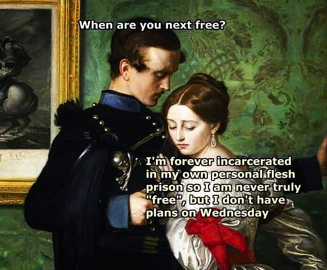 tangendentalism's tweet photo. Happy Wednesday! #existentialism #condemnedtobefree #embodiment https://t.co/sYjofH8knA