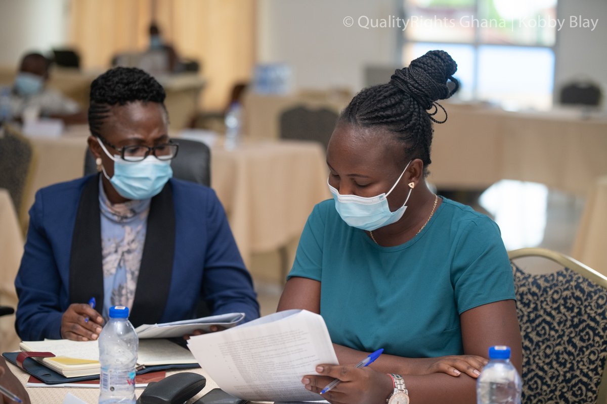 QRGhana's tweet photo. On Tuesday (Day 2) of the #QRFace2face trg, facilitators engaged participants  in "Promoting human rights in mental health" to enlighten on actions and inactions which fails to protect the rights and dignity of persons with disabilities. #qualityrightsgh https://t.co/cyiRbXj7w6