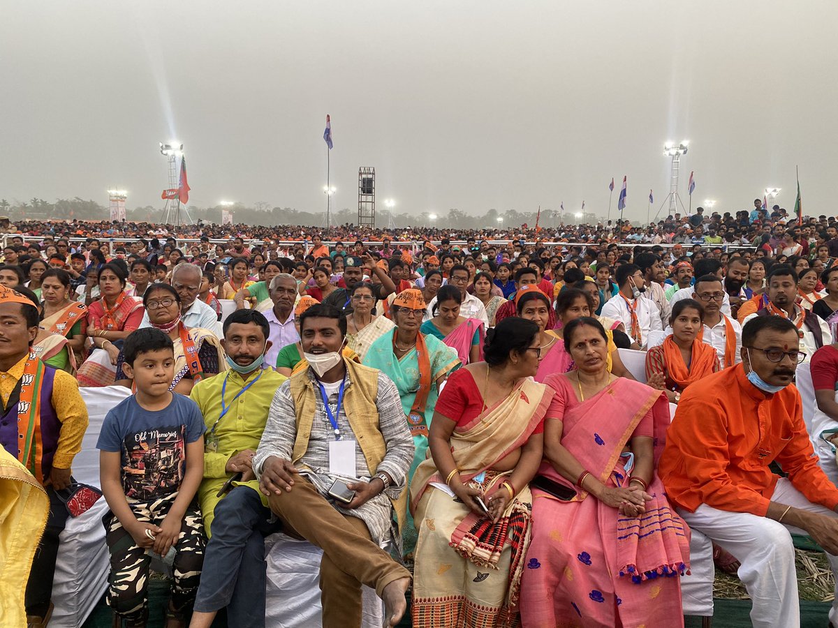 payalmehta100's tweet image. Crowds at PM @narendramodi rally