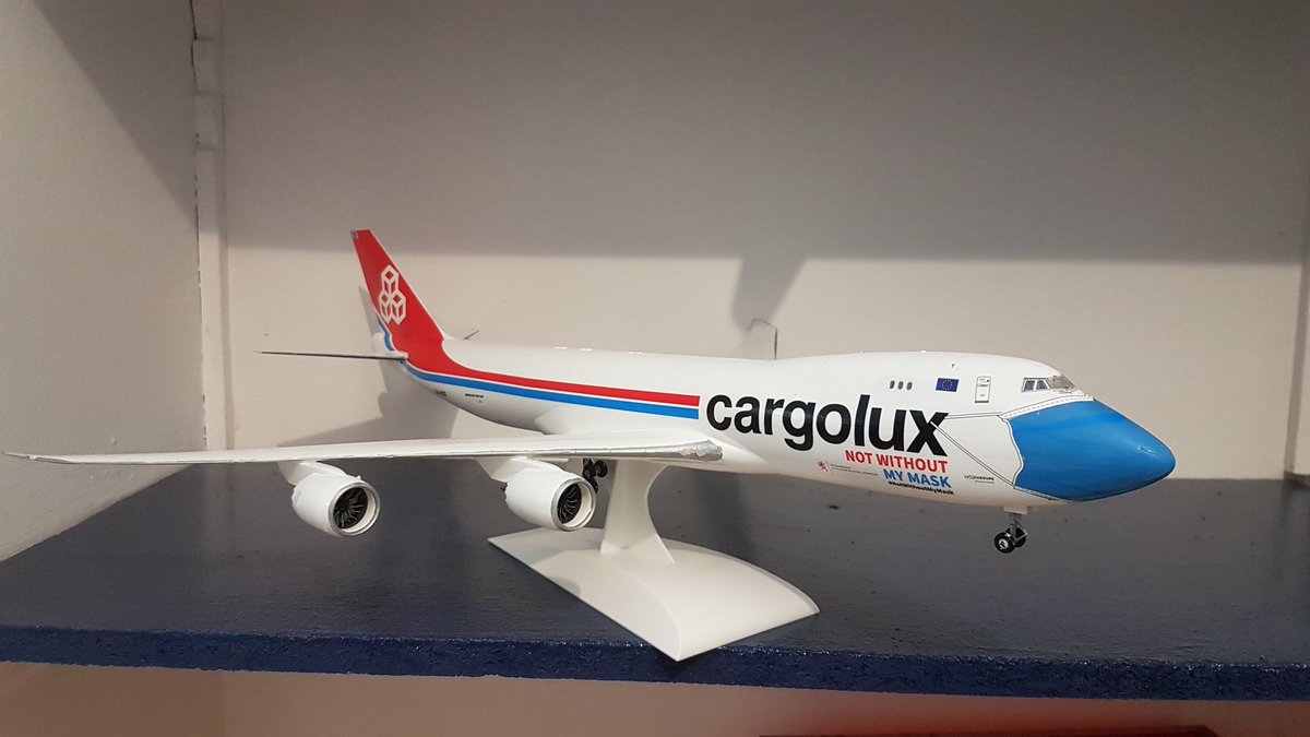 MouchelCorentin's tweet photo. Cargolux 747-8f 1/144 #NotWithoutMyMask @Cargolux_Intl https://t.co/FxoRK3BfO7