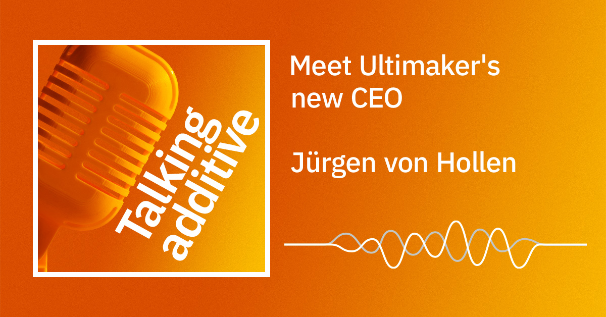CREATE_EDU_PROJ's tweet image. 🎙️| A new season of #TalkingAdditive has arrived...
The first episode brings an inspiring interview with Jürgen von Hollen, @Ultimaker&apos;s new CEO! Matt Griffin examines Jürgen&apos;s thoughts on the transformation of industry and more! Listen now: bit.ly/2NqRQn0