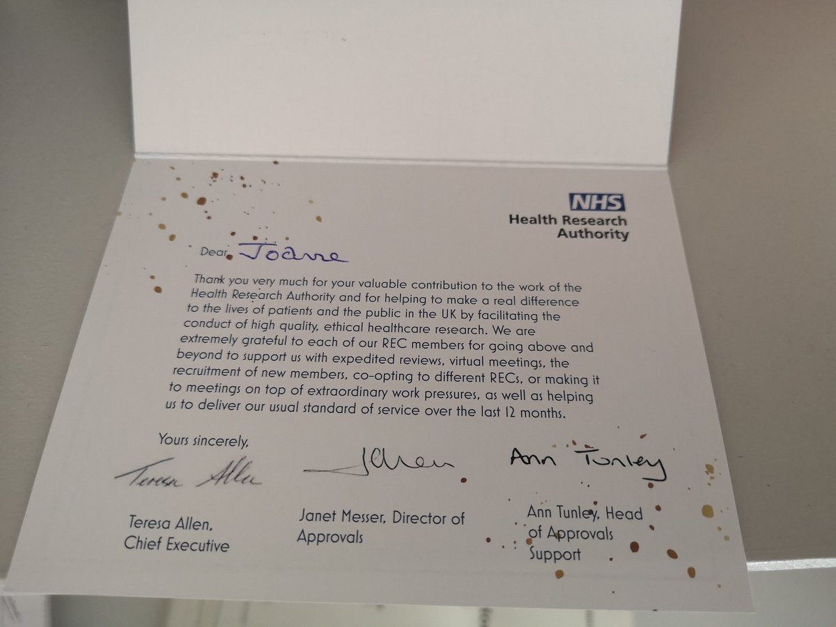 Sometimes it's the little things that mean the most 💕 Thank you <a href="/HRA_Latest/">The Health Research Authority</a> #nursing #rnld #ResearchSavesLives