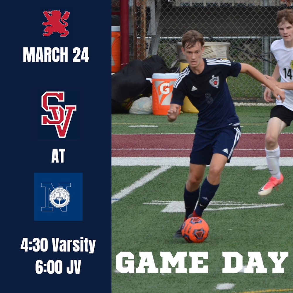 Soccer parents (2 spectators per player) need to sign in at the Gazebo gate and must wear a mask at all times while on the Nazareth Campus. 

The Visiting section is on the SOUTH end of the stadium. (Gazebo side)  The Home team will sit in the blue middle seats.