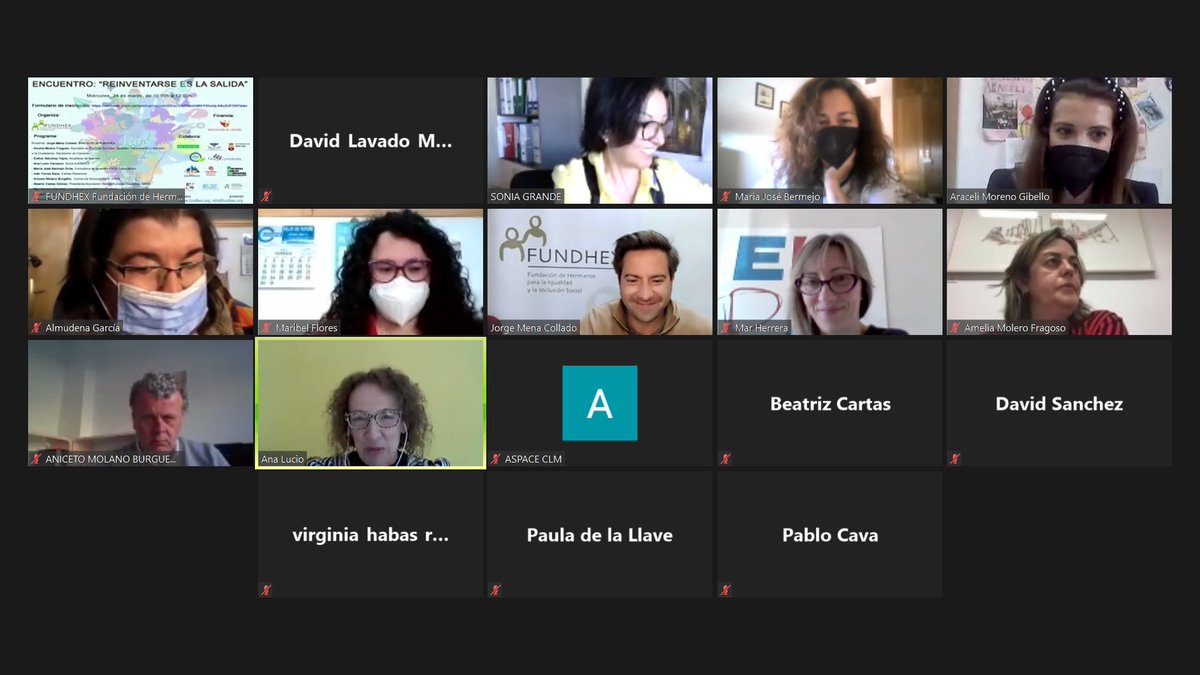 FUNDHEX's tweet photo. CELEBRADO EL ENCUENTRO: REINVENTARSE ES LA SALIDA, ORGANIZADO POR FUNDHEX EN EL MARCO DEL CONVENIO CON LA DIPUTACIÓN DE CÁCERES.

¡Gracias por formar parte a todas las entidades participantes!
@DiputacionCC https://t.co/LLKloEMYMj