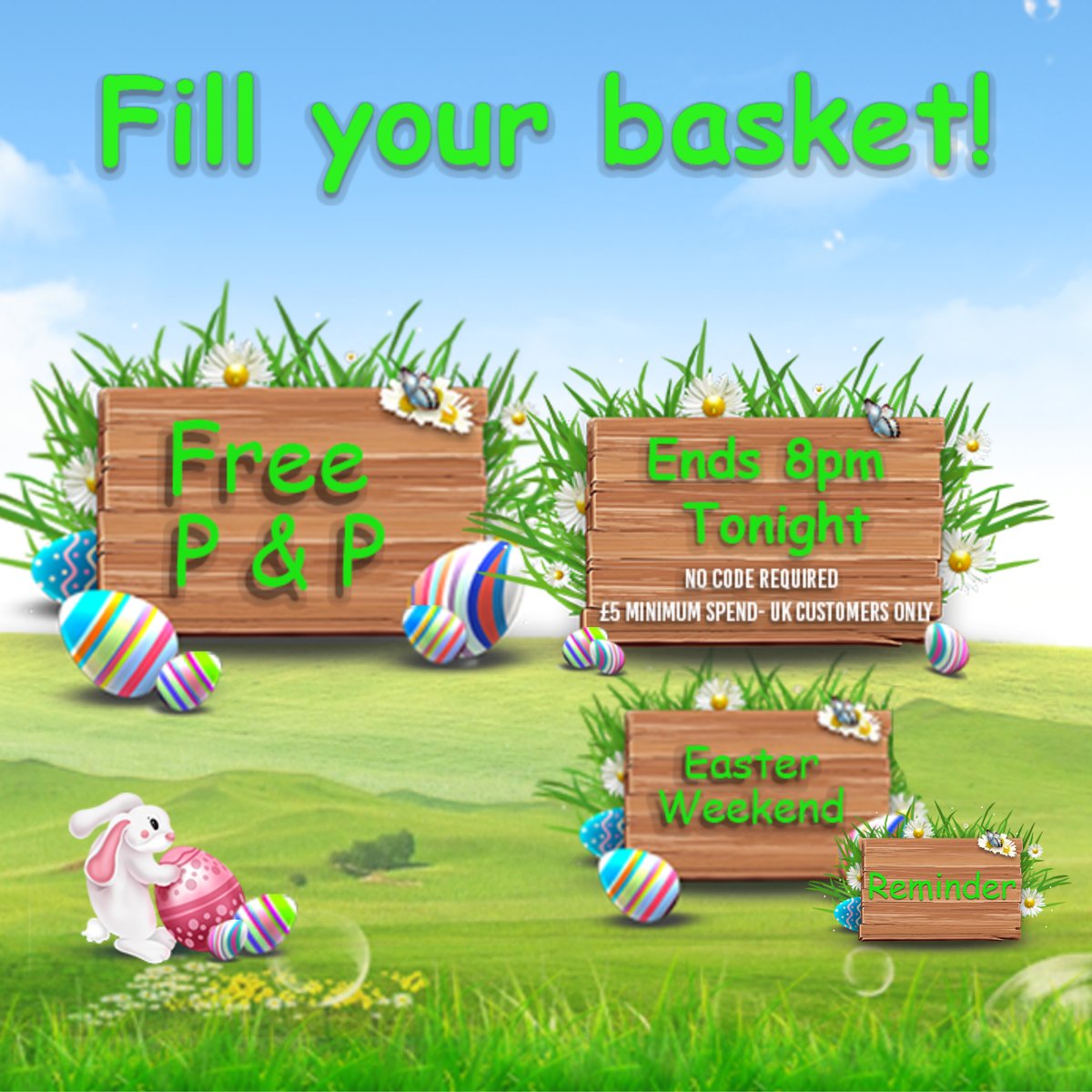 CharmingBeadsUK's tweet image. Free Postage and packaging ENDS 8pm tonight!

What are you waiting for?! Click the link to start adding sumptuous goodies to your Easter basket.
No Code Required
🐰🥚
#Easter #Easterpromotion #Easterfreepandp