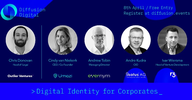oviohq's tweet photo. What is the future of digital identity? 🧠

👉Join free-entry Diffusion Digital panel to find out: https://t.co/eJ5gRFfLTY
 
🗓️ 8th April 2 PM UK

Panelists include:
@ACTobin @evernym
@KudrixD @esatusAG
@IvarWiersma @inside_r3