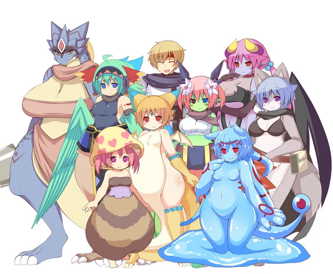 #ゲ制者繋がれモッチンさん()さんからバトンを頂きました。前作のキャラ達が知り合って、英雄と呼ばれるに至った経緯のお話を長編RPGとして製作中プレイアブルキャラは人間1人以外皆人外戦闘はサイドビューで手描きグラフィックがわちゃわちゃ動くのがウリです 