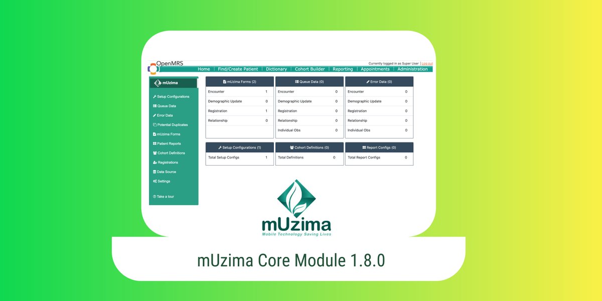 Thanks for supports from @DIAL_community!  mUzima Core Module 1.8.0 provides better user interface and experience.  Download and check out at addons.openmrs.org/show/org.openm…

#SavingLives
