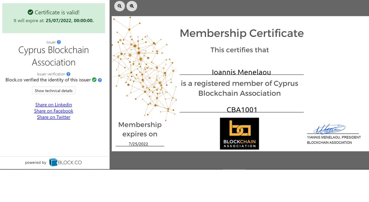 Cyprus Blockchain Association tweet media