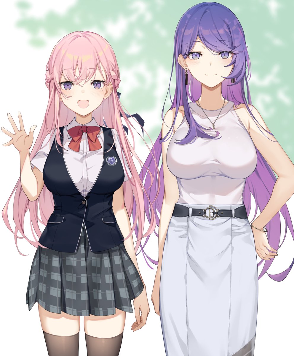 「💗😊#わたラブ
#見た人も無言でピンク髪美少女貼れ 」|イコモチ🍡のイラスト