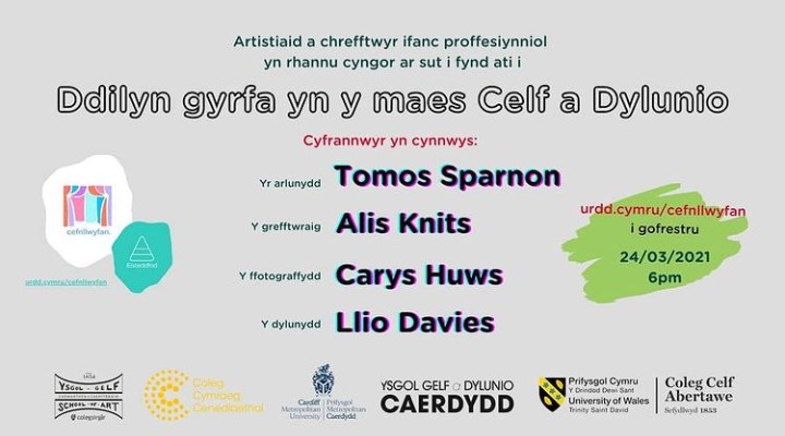 Cofiwch am y sgyrsiau difyr yma ym myd y celf a chrefft fydd ymlaen heno. Gellir cofrestru ar wefan yr Urdd. <a href="/BroDinefwr/">Ysgol Bro Dinefwr</a> <a href="/dyffrynaman/">Ysgol Dyffryn Aman</a> <a href="/Ysgol_Y_Strade/">Ysgol Y Strade</a> <a href="/AdranGymraegCLL/">Adran Gymraeg CLL</a> <a href="/maesygwendraeth/">maesygwendraeth</a> <a href="/YGGBM/">YSGOL BRO MYRDDIN 🏴󠁧󠁢󠁷󠁬󠁳󠁿</a> @ColegSirGar