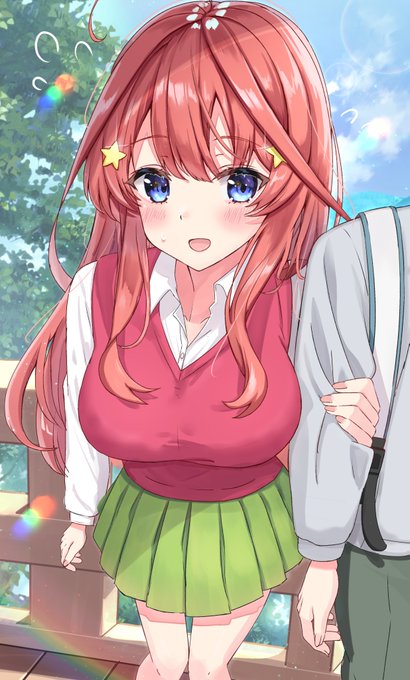 rain☀️さんがTwitterに投稿した中野五月(五等分の花嫁)のイラスト。