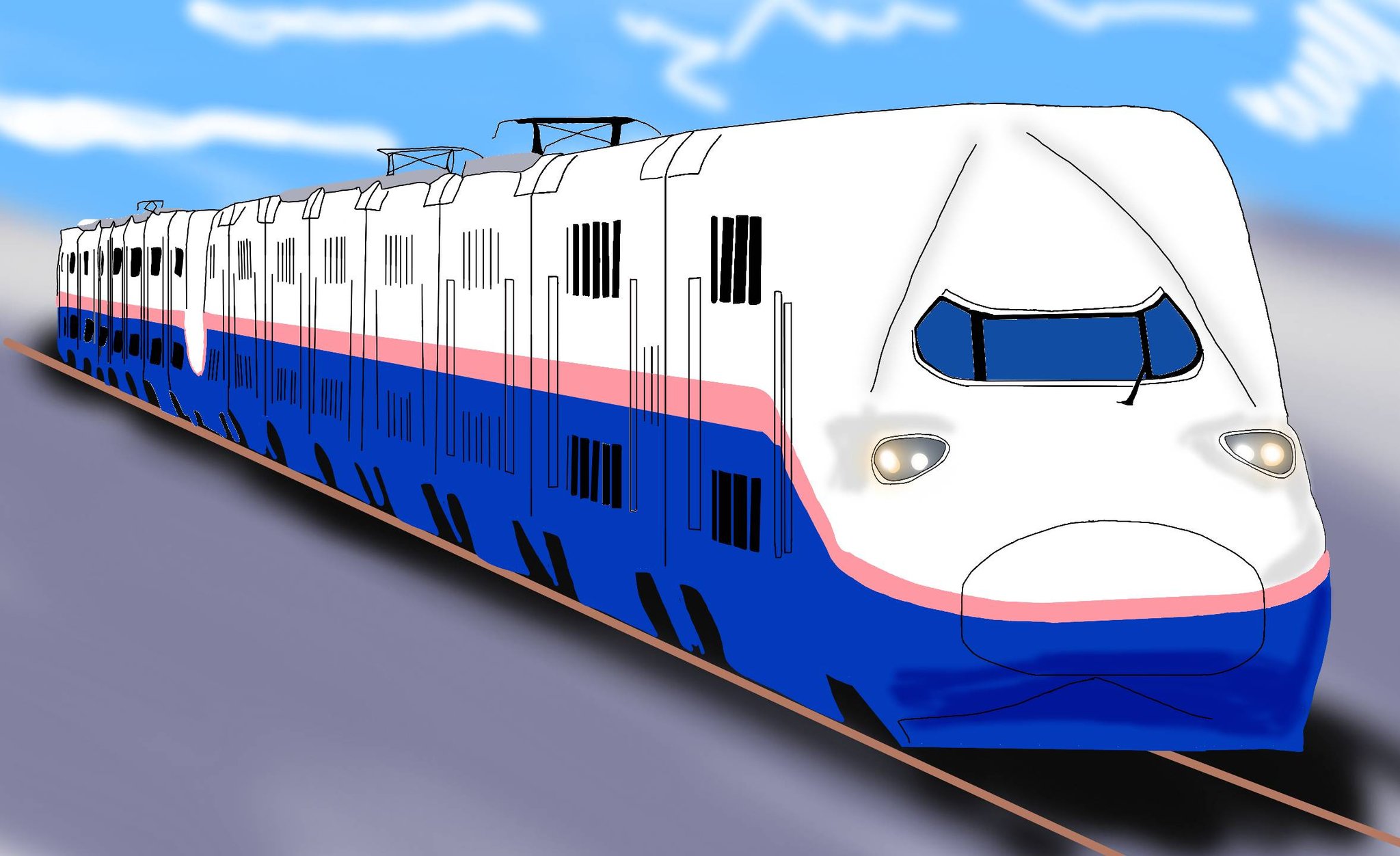 Twitter 上的 モアイ 今年の秋に引退するe4系を描きました Jr東日本 E4系 上越新幹線 新幹線 鉄道イラスト 描き鉄 鉄道 鉄道好きな人と繋がりたい 絵描きさんと繋がりたい デジタルイラスト イラストグラム T Co Qk8ownats8 Twitter