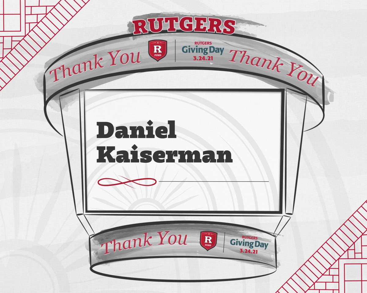 Today is <a href="/RutgersU/">Rutgers University</a> Giving Day! Your support, no matter the size, helps to make a lasting impact on our Scarlet-Knight student-athletes. Plenty to be excited about!

Help us Ring the Bells and donate to <a href="/R_Fund/">R Fund 🔔</a> today!

Link: givingday.rutgers.edu/pages/ru-athle…

#RUGivingDay #GoRU 

⚔️🔔🔔🔔⚔️