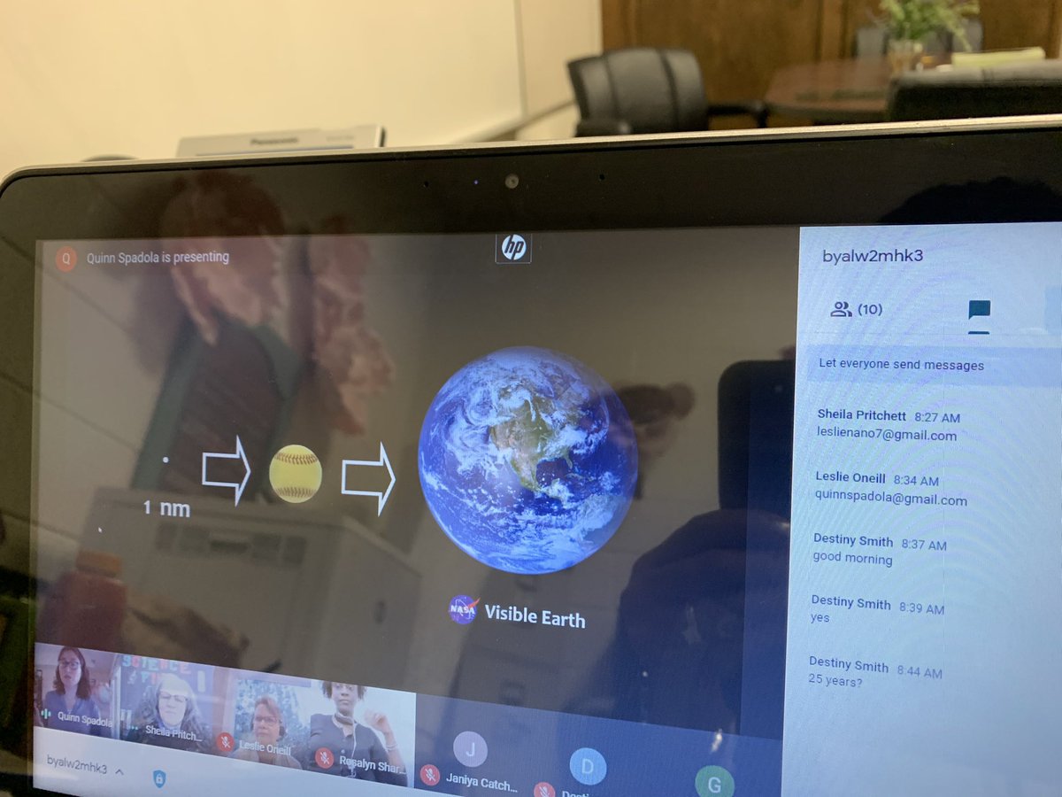 AbramsBianca's tweet photo. @EXCELAcademyHCS Happening Now..... Partnership in action...Ms Leslie O’Neill from the Georgia Institute of Technology sharing how Nanotechnology and its impact on our future. Thank you Ms. Pritchett for utilizing your network to engage our students. https://t.co/5dyvC5rlKq