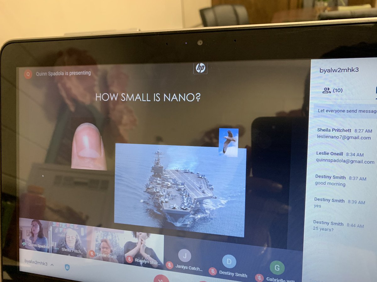 AbramsBianca's tweet photo. @EXCELAcademyHCS Happening Now..... Partnership in action...Ms Leslie O’Neill from the Georgia Institute of Technology sharing how Nanotechnology and its impact on our future. Thank you Ms. Pritchett for utilizing your network to engage our students. https://t.co/5dyvC5rlKq