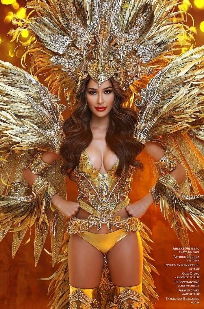 GoAndSeePH1's tweet photo. "AGILA"

The Costume was inspired  by our National Bird - The Philippine Eagle also known as the Monkey-Eating Eagle or Great Philippine Eagle.

Miss Grand Philippines - Emerald x Gold 

#SamanthaBernardo
#PhilippinesForMGI
#SAMthingGRAND https://t.co/oIBTPwfMNd