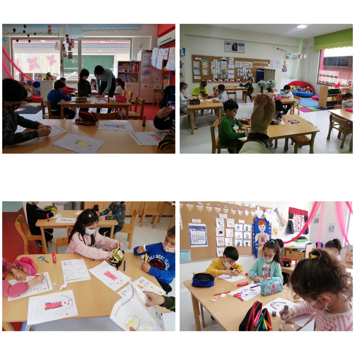 PDR kapsamında geçen hafta "güzel sırlar, kötü sırlar" etkinliğimiz ile istismarı önlemeye yönelik çalışmalarımıza başladık. Geçen haftanın devamı olarak  bu haftaki etkinliğimizde "Ello Bedenimizi Korumayı Öğretiyor" adlı çalışmayı gerçekleştirdik.<a href="/ErkenCocukluk/">Hale Güneş</a>