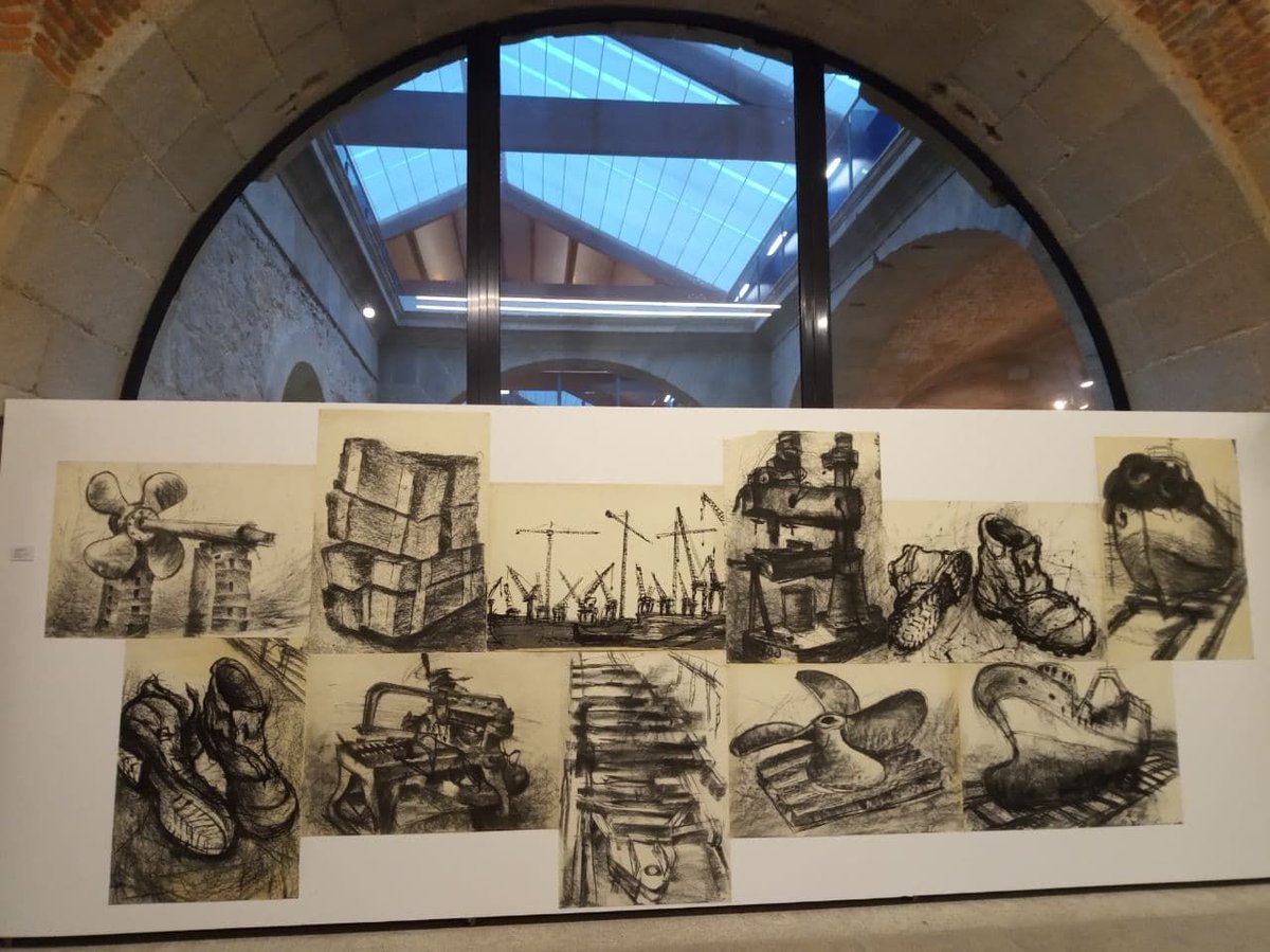 exponav's tweet photo. ¿Aún no habéis visitado la exposición #Pantoque en la sala Carlos III de nuestro museo? No os la perdáis, es un proyecto multidisciplinar de Ramón Trigo y Eduardo Armada que nos acerca al trabajo diario en el interior de un astillero. ¡Aquí nos toca muy de cerca! @PasaporteRema https://t.co/4K9n1kulbx
