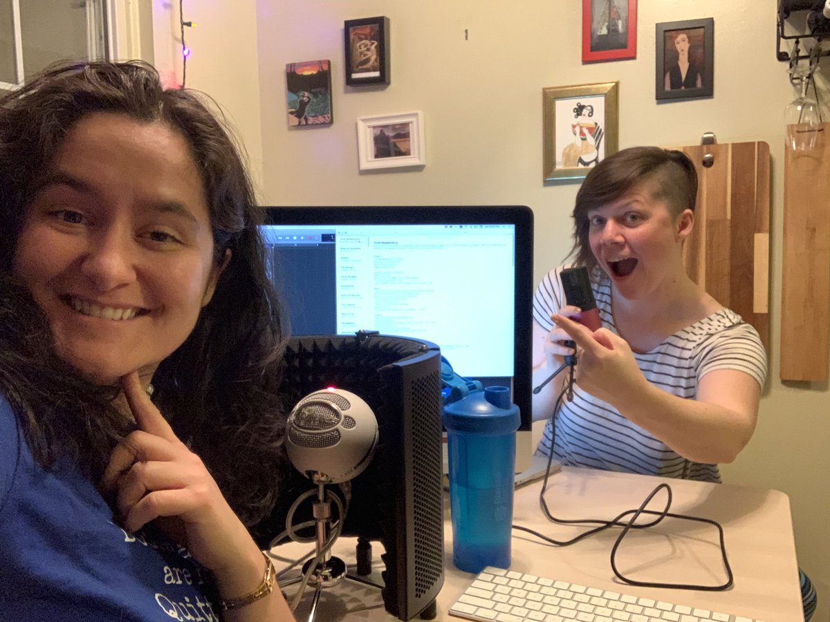 RadMadWomen's tweet photo. This week’s episode is a Mad Women first! #downloadnow #maidenform #shareair #linkinbio #microphones #madmen #madwomen #madmenpodcast #podcast #ladypodcasters  #televisionpodcast #comedypodcast #recappodcast #dondraper #peggyolson #bettydraper #petecampell https://t.co/0bZrkJW4GI