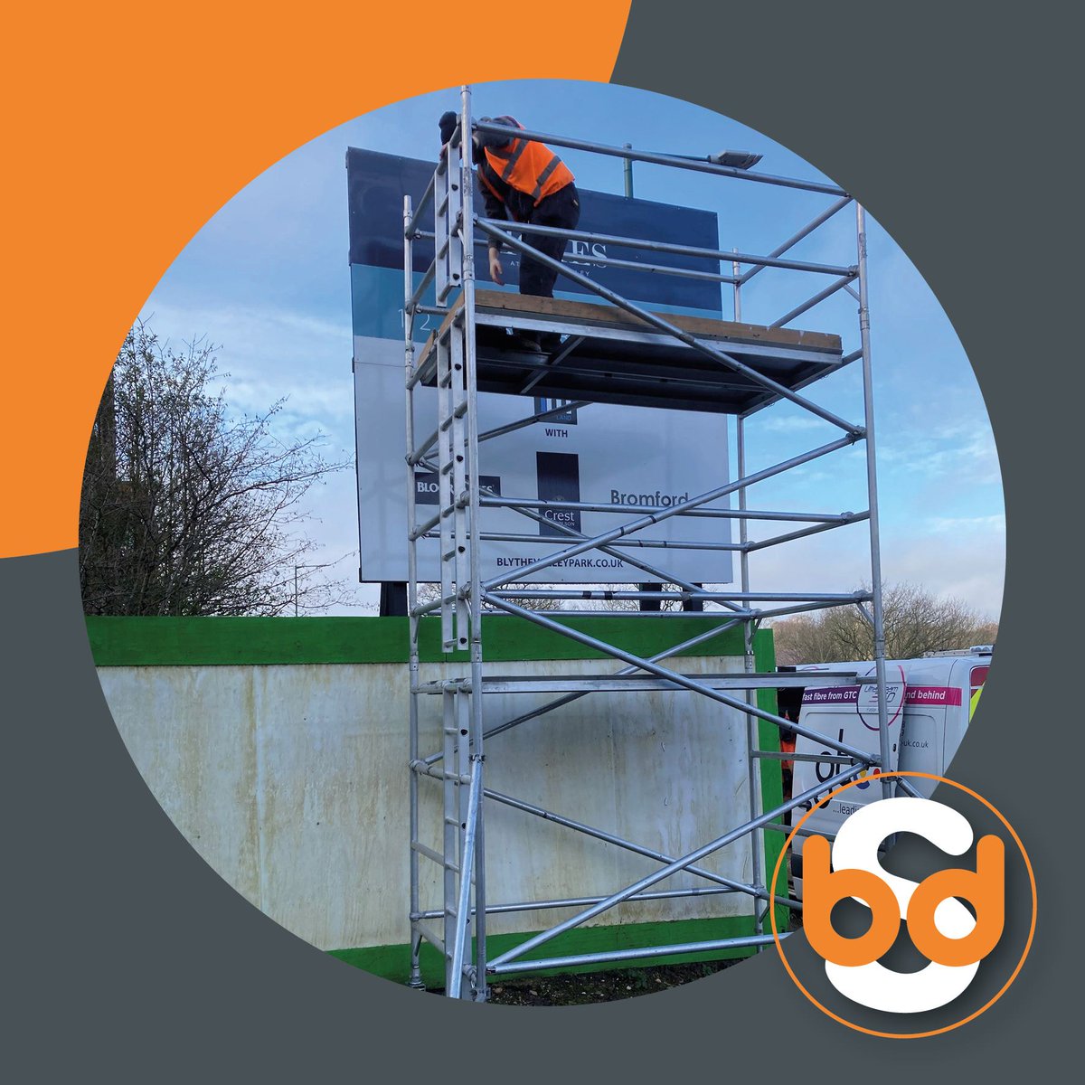 Our installation teams are fully PASMA accredited.  #signage #signs #PASMA #construction #birmingham #architects #designers #collaboration #print #westmidlands