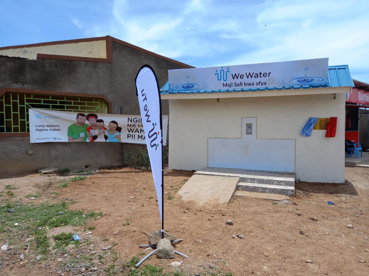 WeTu_Kenya's tweet photo. #fairpricing, #increasingaccess to #cleanandsafewater to the #vulnerable #ruralcommunities. That's how we do it with WeWater along #LakeVictoria, Kenya leveraging #solarenergy to pump, process and dispense WeWater.
@Water_Day @UN_Water #valuewater @Susteq @of_siaya @HomaBayGov https://t.co/UUchKN8Kv7