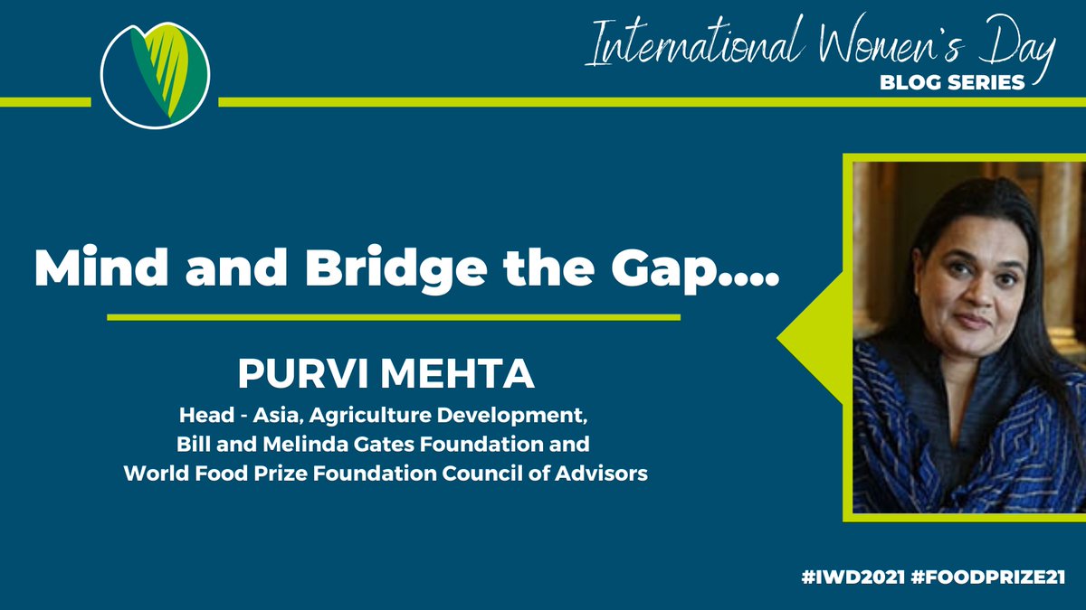 WorldFoodPrize's tweet photo. “Poverty surely is sexist & hits women harder,” said Purvi Mehta in today’s #BorlaugBlog highlighting Women’s History Month. Read more: https://t.co/tBWQ2p9lPh & join us tomorrow for our first 2021 #DigitalDialogue. Register: https://t.co/HN8mo9DBJD. #IWD2021 #WFPLaureates4Action https://t.co/vTWVbdRIQd