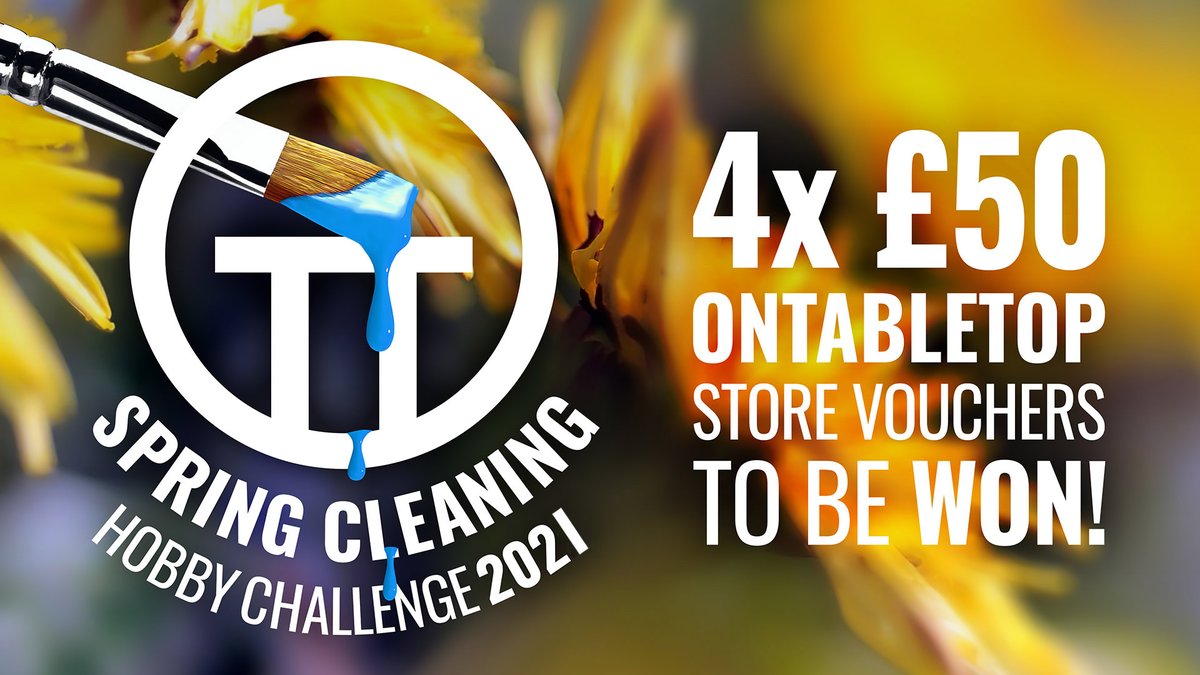 ontabletop's tweet image. It's time! The return of #OnTableTop's #OTTSpringCleanChallenge where we want you to crack out your old miniatures, battered armies and give them a new lease of life. You could win vouchers for our store too! ow.ly/HwwC50E76sm