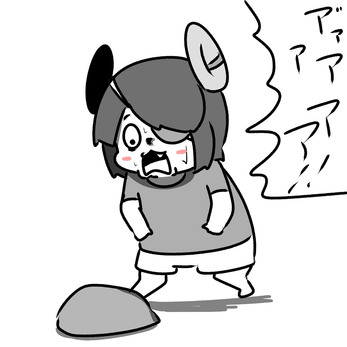 モンハンごっこやってるミニブタ 