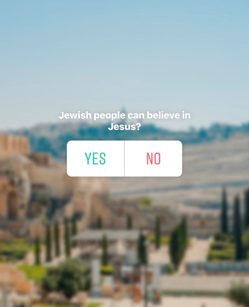 CenterForIsrael's tweet photo. Jewish people can believe in Jesus? Absolutely. In fact, the vast majority of the Apostles and first followers of Jesus were all Jewish. Have you ever met a Jewish believer in Jesus? 

#centerforisrael #gatewaycenterforisrael #heartforisrael #iloveisrael #israel #whyisraelmatters https://t.co/jPuVCZdoID