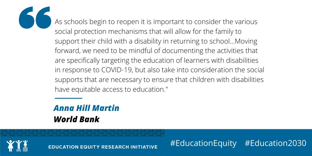 Equity2030's tweet photo. .@AnnaHMartin reflects that as we reopen, we must consider what needs to be done to ensure #equitable access. Learn more at our closeout event on 3/31 as we discuss #equity2030 during #COVID19 w/ @fhi360, @savethechildren, @RTI_Intl, @CGDev, &amp; @asercentre https://t.co/9iwnwHoHVa https://t.co/rXKZ7E33oe