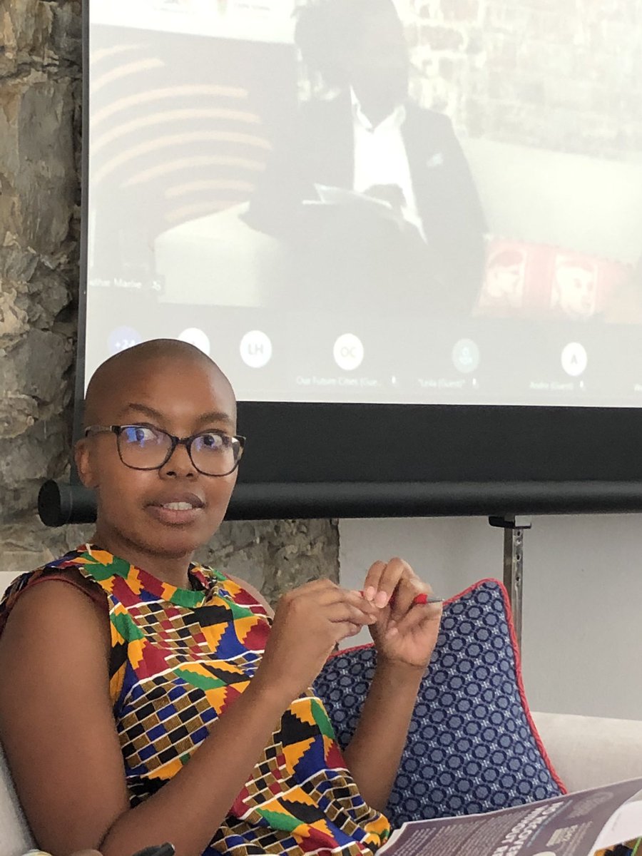 smesserschmidt's tweet photo. At #CreativeExchanges  @AfricaMelane @basanibaloyi2 @Sonqoba_Vuba @ericaelk hybrid, physical at Old Granary and on-line. https://t.co/zRODY2kGTh