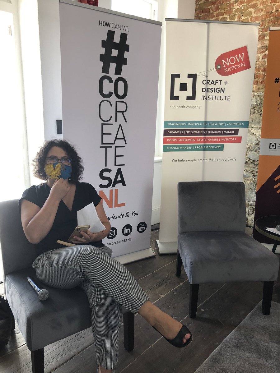 smesserschmidt's tweet photo. At #CreativeExchanges  @AfricaMelane @basanibaloyi2 @Sonqoba_Vuba @ericaelk hybrid, physical at Old Granary and on-line. https://t.co/zRODY2kGTh