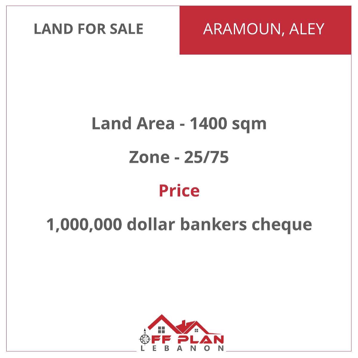 OffplanL's tweet photo. #Land for sale in #Aramoun
Land Area-1400 sqm
Zone-25/75
Price 1 million $ bankers cheque
For more info, please Whatsapp us on +971581979703
#Lebanon #RealEstateLebanon #beirut #realestate 
#عقارات #عقارات_لبنان #لبنان #بيروت https://t.co/lfa6qHc63G