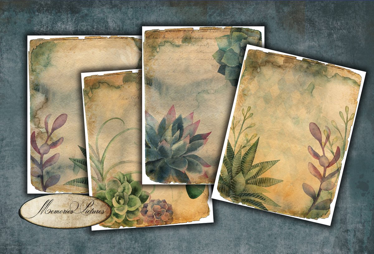 MemoriesPic's tweet photo. Excited to share the latest addition to my #etsy shop: DIGITAL succulent Botanical old papers sheets / vintage style notepads / Printable Grunge Botanical Ephemera Scrapbooking Antique Papers https://t.co/n2mquw6Q8K #brown #cardmakingstationery #sheet #antiquepapers #d https://t.co/y09GVgIf6k