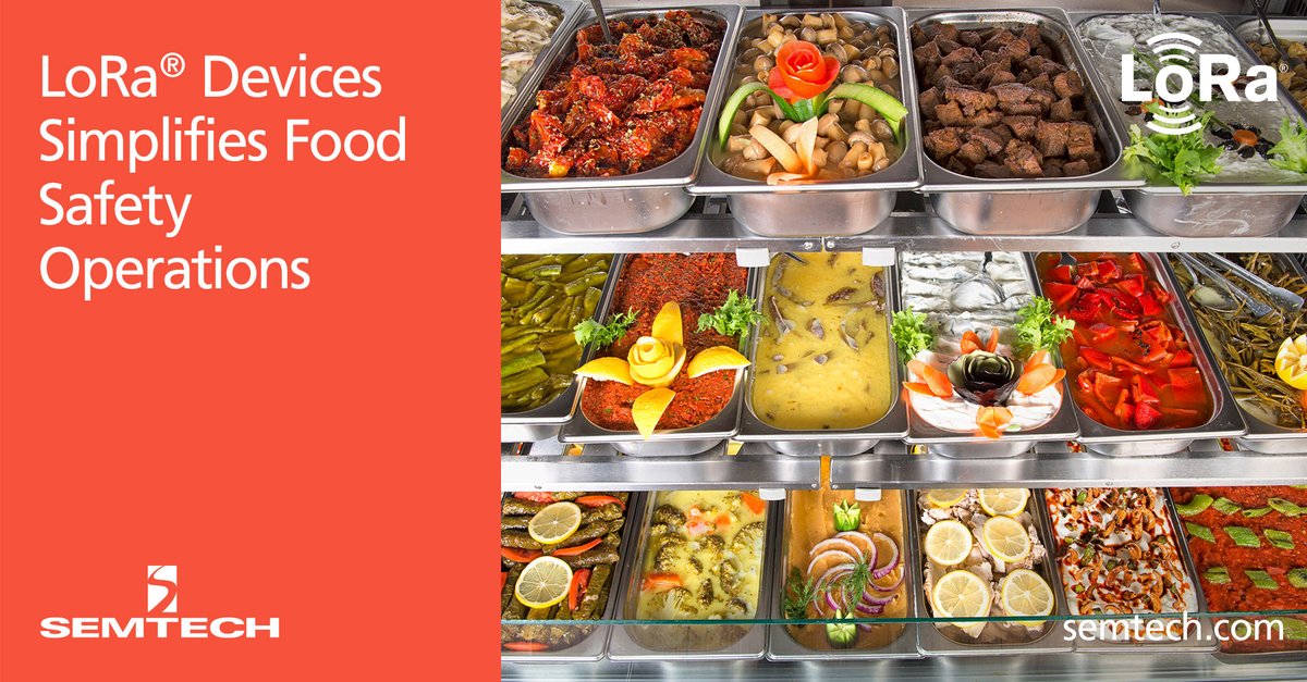 #Smartrefrigeration temperature monitoring solution uses #LoRa devices &amp; #LoRaWAN protocol to help restaurants like #ShakeShack &amp; #FiveGuys safeguard food safety operations. Read more: hubs.ly/H0JsJJW0 @lairdconnect <a href="/ComplianceMate/">ComplianceMate</a>