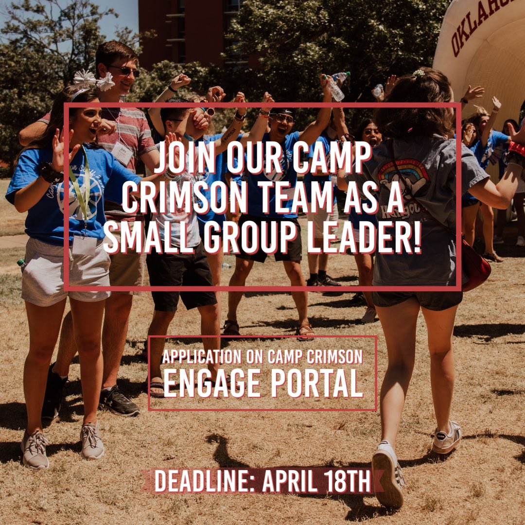 Don’t miss this opportunity!

Click on link to apply:
ou.campuslabs.com/engage/submitt…