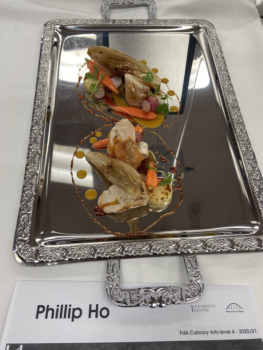 NCL_Lifestyle's tweet image. Great work from Level 4 Culinary Arts. Miso glazed salmon, wasabi, firecracker noodles &amp;amp; pickled mushrooms #aspic @NCLCollege @P1stAndy