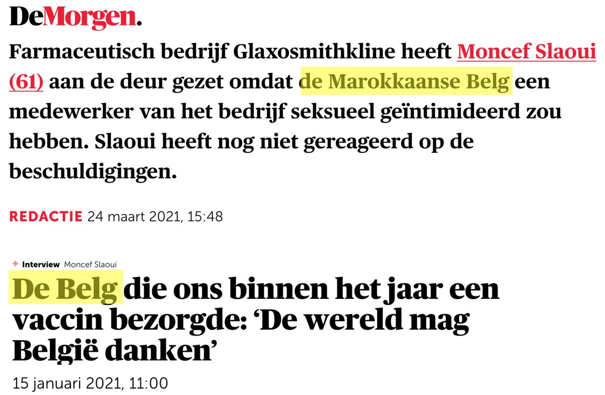 DrStevenLaureys's tweet photo. Gaat het goed ben je “de Belg” – ben je aangeklaagd “de Marokkaanse Belg”… Moncef Slaoui @DeMorgen https://t.co/ykXnNw3ML9