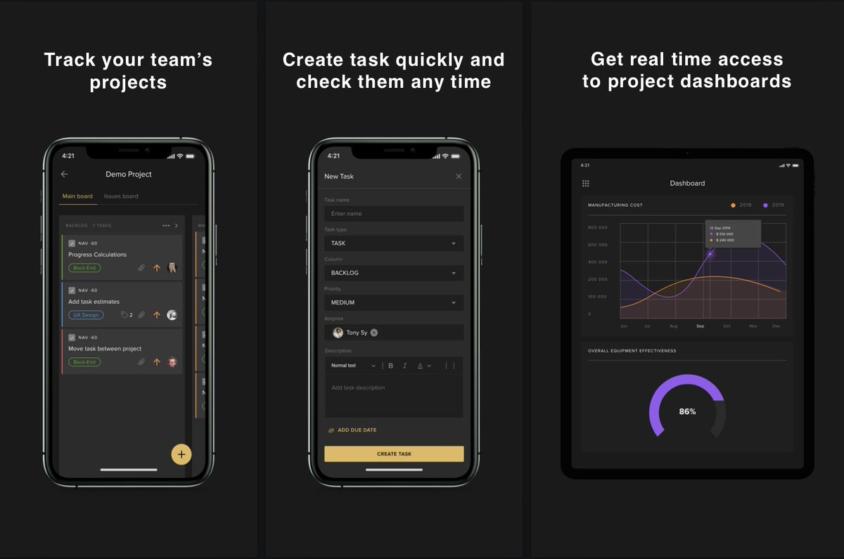Project Management on the phone. Be effective being everywhere 📲 🚀
App Market (iOS): apps.apple.com/ua/app/aitheon…
Google Play (Android): play.google.com/store/apps/det…

#projectmanagement #automation #ai #projectmanagementtools #effectivemanagement