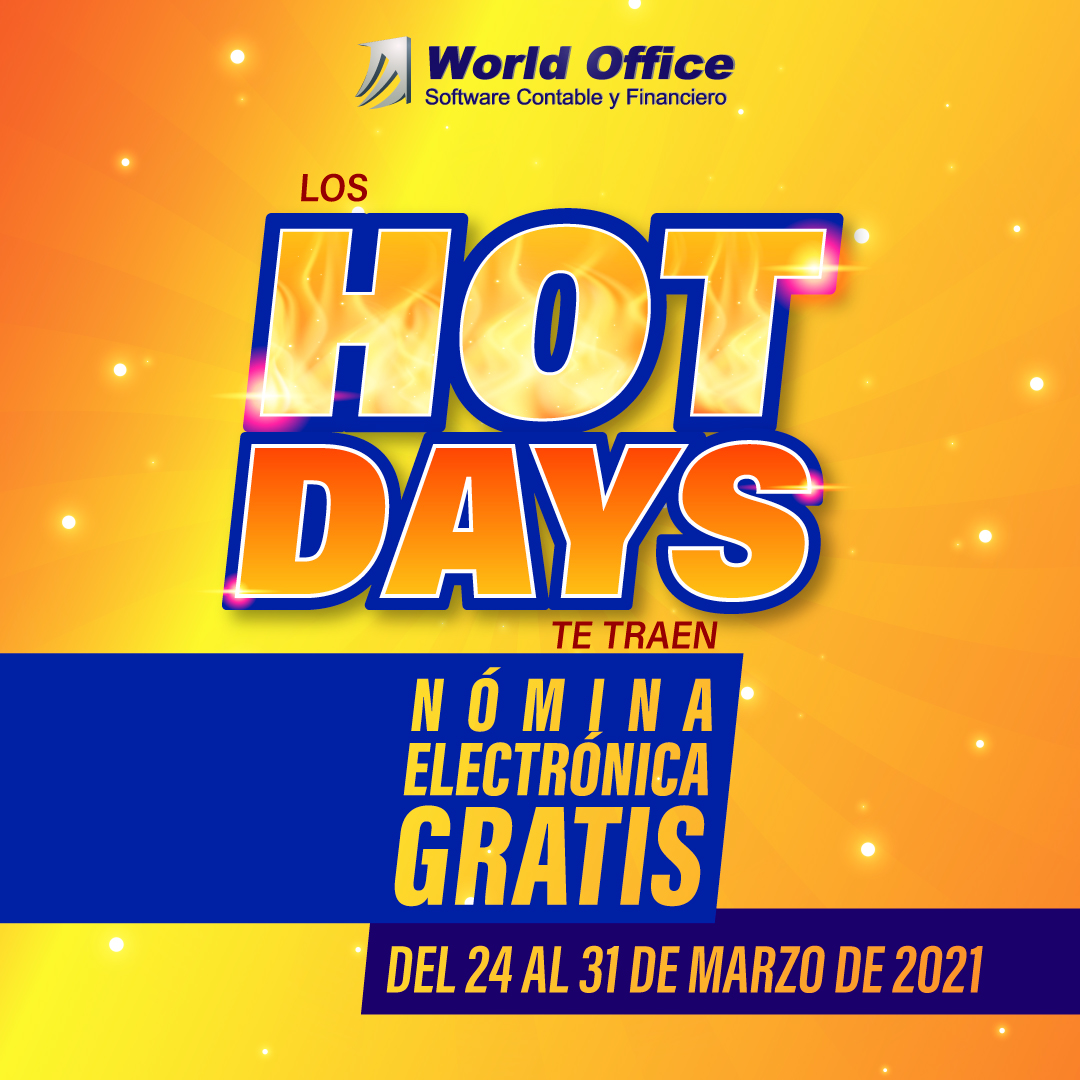WorldOfficeCo's tweet photo. ¡Nómina Electrónica GRATIS en Hot Days!

Para mayor información dirígete a:
https://t.co/3fCFAN4YR9

*Aplican condiciones y restricciones

#hotdays🔥 #WorldOffice #promo #softwarecontable #promocionesWO #FacturaciónElectrónica #SoftwareEnLaNube #felizmiércoles  #nóminaelectrónica https://t.co/lfQFBrDMH4
