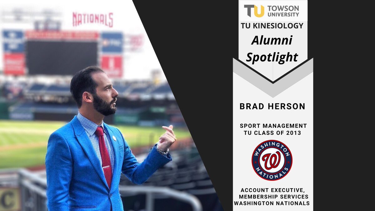 tu_kinesiology's tweet photo. ⭐️ALUMNI SPOTLIGHT⭐️ We would like to highlight Brad Herson ‘13, a previous TU Sport Management student who now works as the Account Executive of Membership Services with the Washington Nationals. Here’s what he had to say about his experience: https://t.co/VhKMcHmJEQ