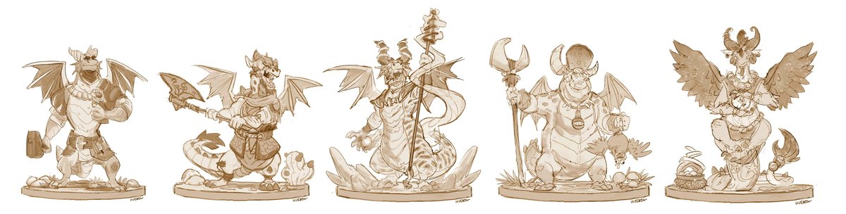 gamutfeathers's tweet photo. Sketches for figurine ideas of the Spyro Dragon Realm  Leaders. 🐉✨

I have notes of how they will work and add some cool light functions as well. Probably get back to finish this in May, when I get the time. https://t.co/JRKY6iO5HM