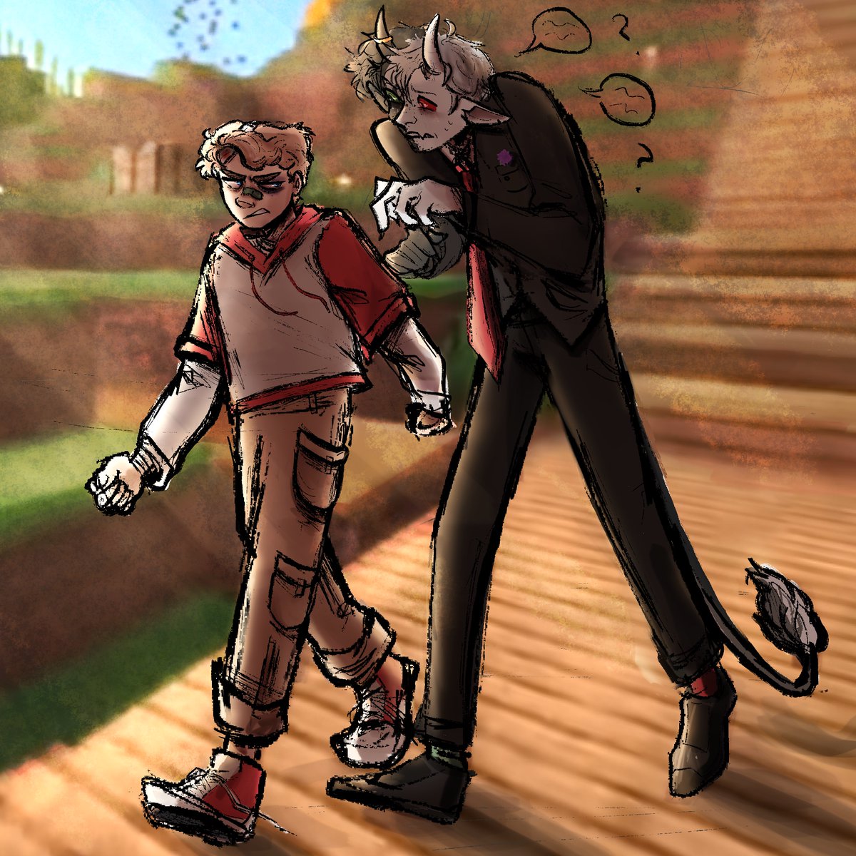 formalydehyde's tweet photo. THEY ARE WALKING!! WHERE TO?? WHO KNOWS!
anyway never making a background again I am simply going to use Minecraft screenshots and add shading to them
#dreamsmp #dreamsmpfanart #dsmp #tommyinnit #tommyinnitfanart #ranboo #ranboofanart #awkwardtwt #alliumtwt https://t.co/wItbkiUTS7