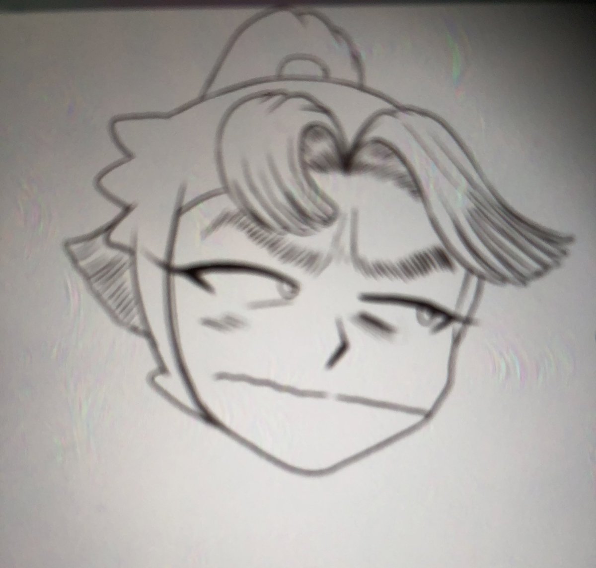 毎日たむら とりあえず変顔記録第2弾の 模写 トレスの途中経過 にんじんのかわ 8月まで多忙課題燃やすの漫画