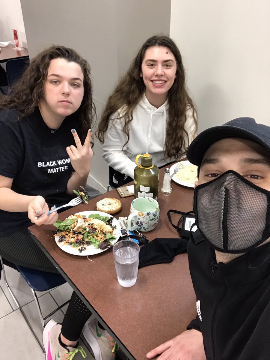 Coach_Brunner's tweet photo. They all seemed so happy to see me in the caf today! #LunchSquad 😁✌🏽 https://t.co/SmEnsSahts