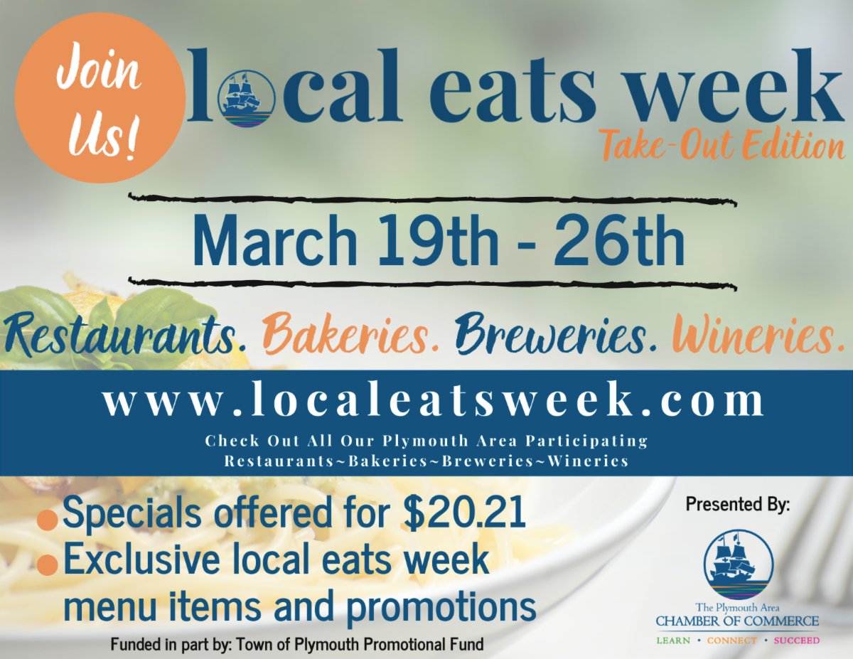 SeePlymouth's tweet photo. It's #LocalEatsWeek thanks to #SeePlymouthMember @PACC1620 and #WoodsSeafood, @AldenPark, @KKatiesBurgers, @CabbyShack, #UvaWineBar, @RollStTavern, @SpeedwellTavern, #CorkAndTable, #TheTasty and many more!

https://t.co/uFzshXrgmK

#MyLocalMA #Plymouth #SeePlymouth @VisitMA https://t.co/V5qmH84sj1