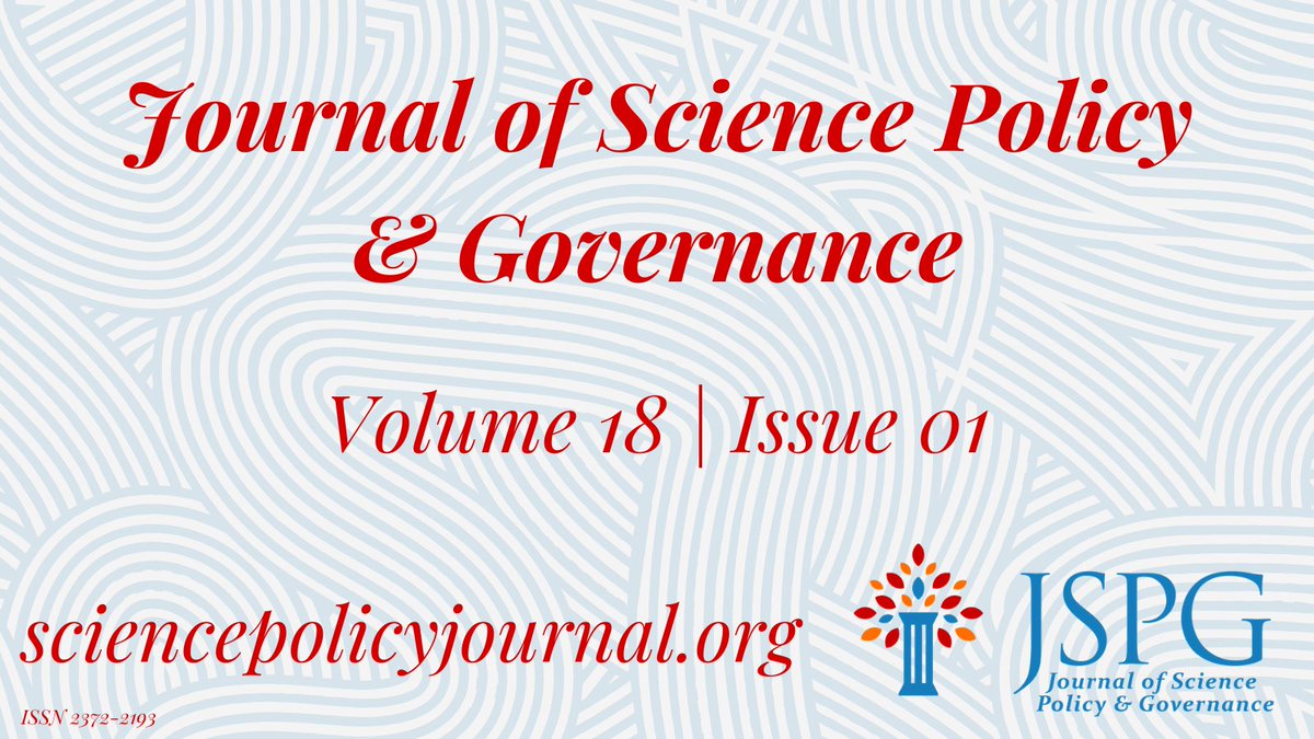 Journal of Science Policy & Governance (JSPG) tweet media